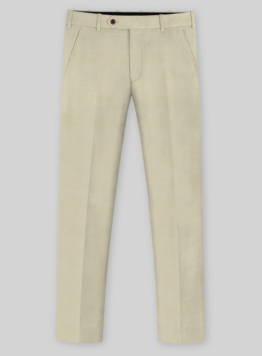 Napolean Light Beige Wool Suit - StudioSuits