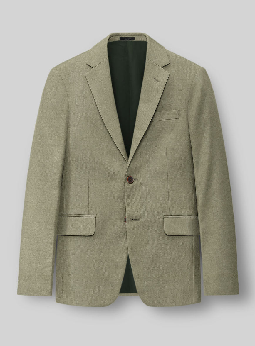Napolean Light Khaki Wool Jacket - StudioSuits