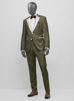 Napolean Limeade Green Wool Tuxedo Suit - StudioSuits