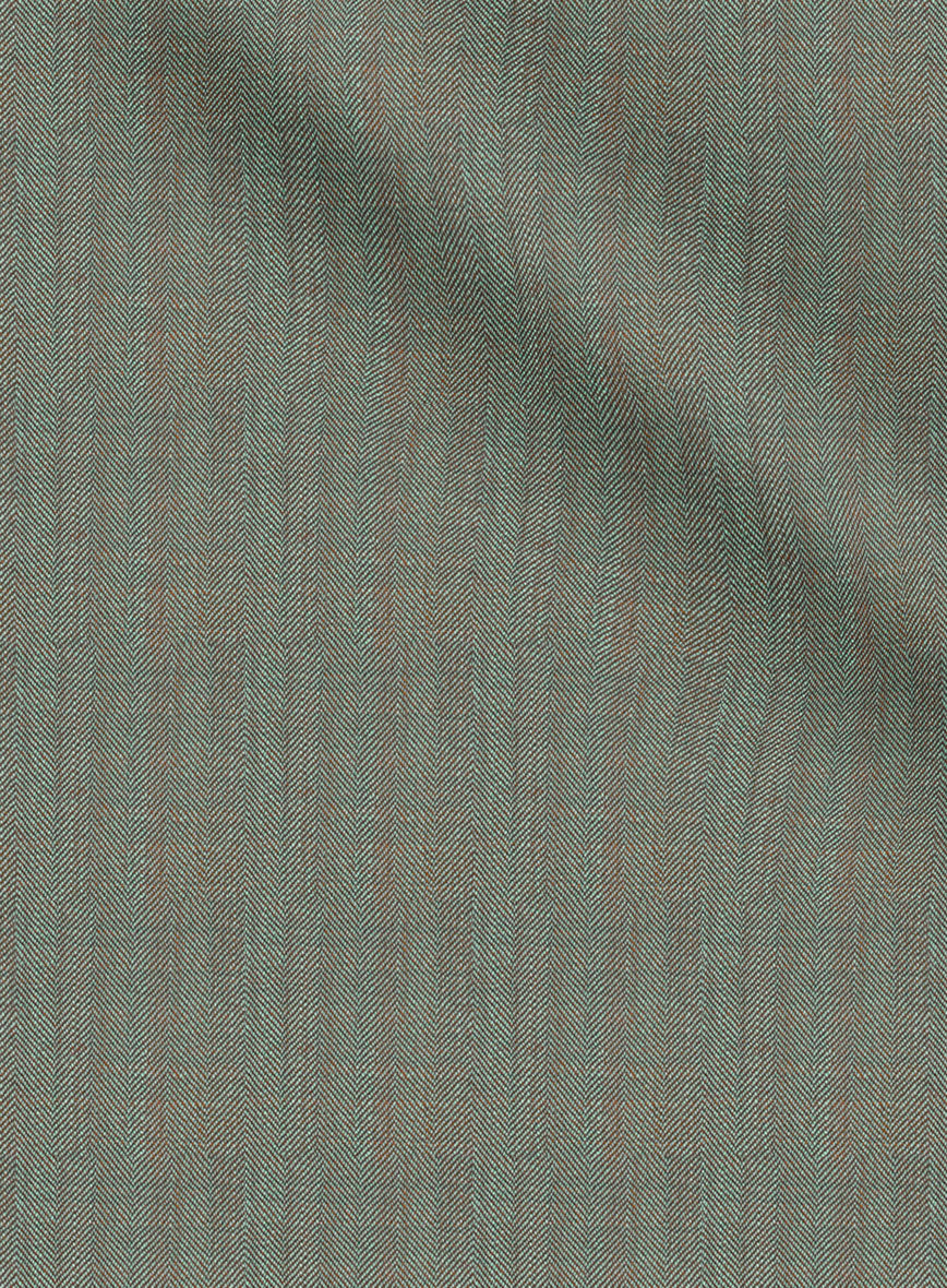 Napolean Lurvani Herringbone Mist Wool Pants - StudioSuits