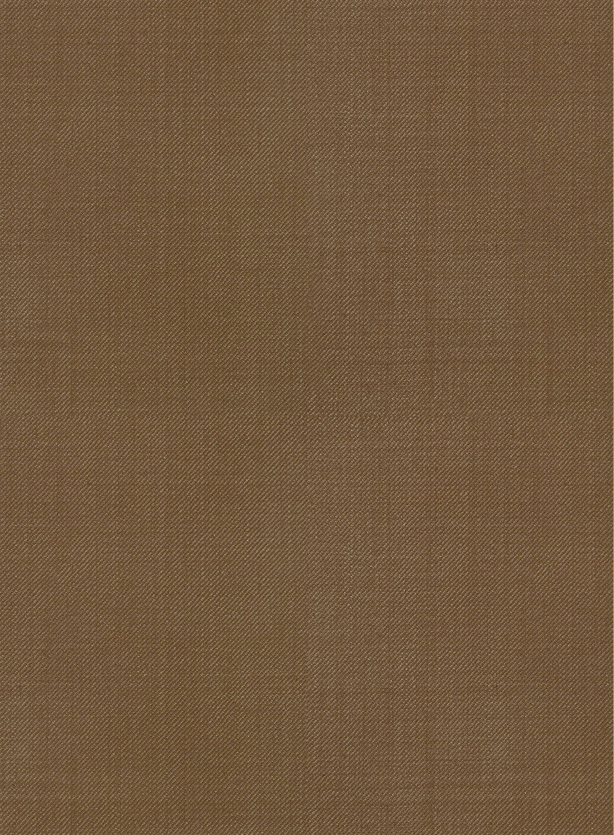 Napolean Melange Brown Wool Pants - StudioSuits