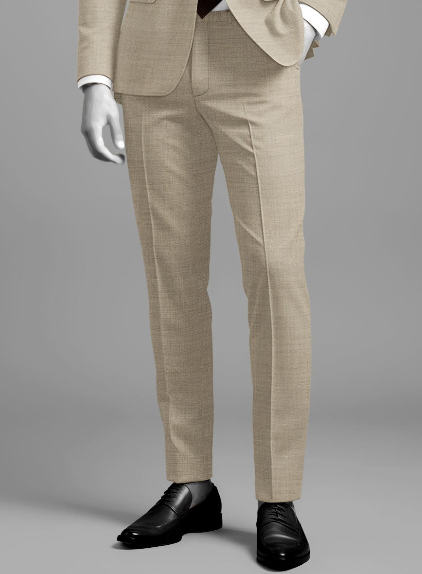 Napolean Melange Khaki Wool Suit - StudioSuits