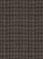 Napolean Mini Houndstooth Brown Wool Jacket - StudioSuits