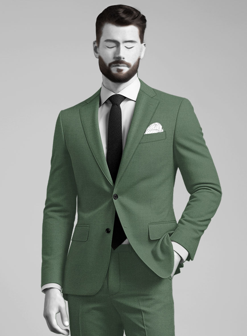 Napolean Moss Green Wool Suit - StudioSuits