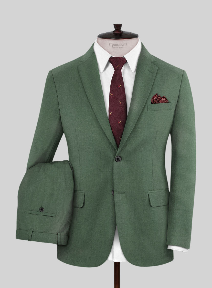Napolean Moss Green Wool Suit - StudioSuits