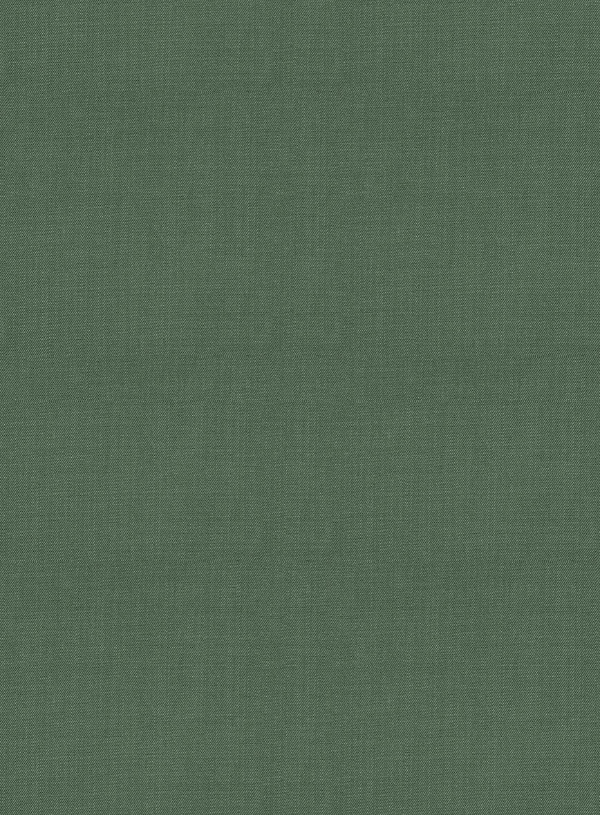 Napolean Moss Green Wool Tuxedo Suit - StudioSuits