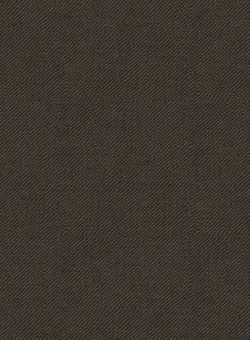 Napolean Mud Brown Wool Tuxedo Suit - StudioSuits