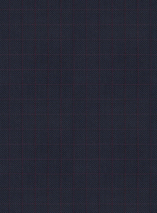 Napolean Nailhead Box Blue Wool Jacket - StudioSuits