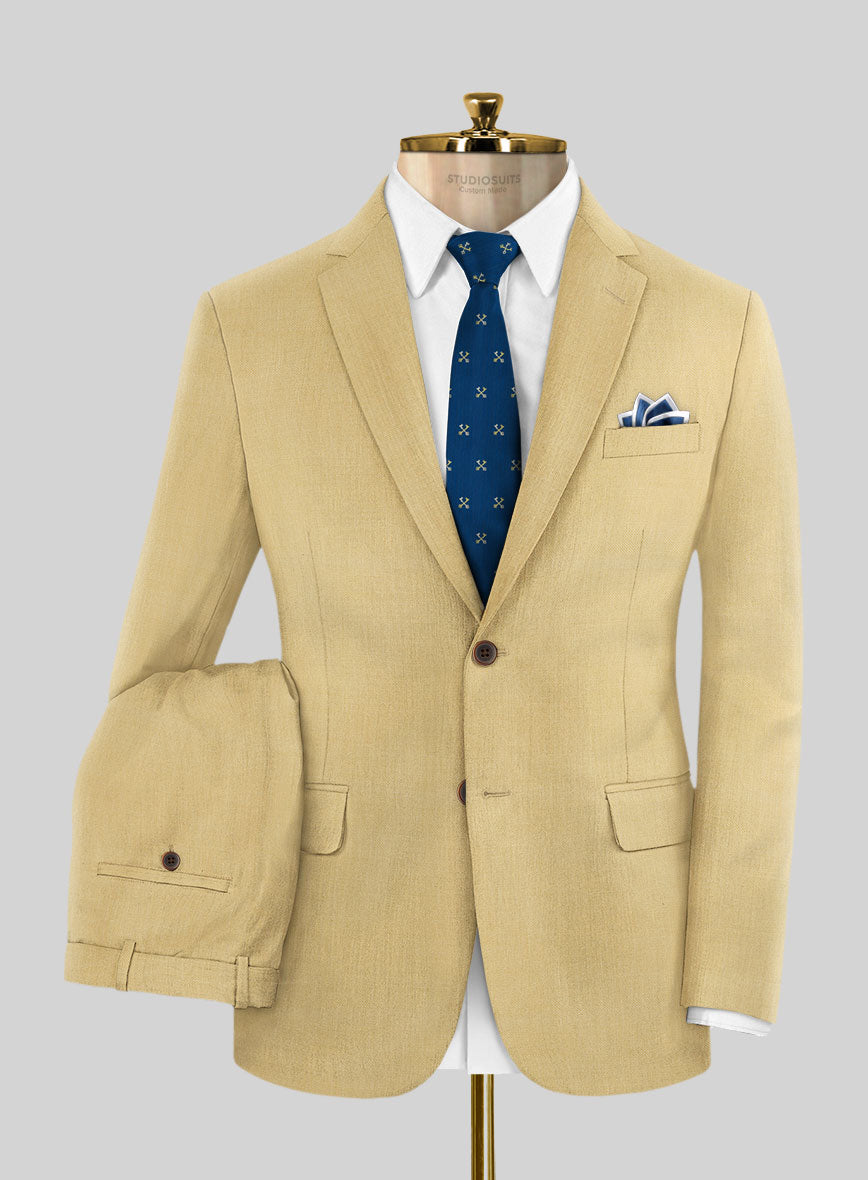 Napolean Old Khaki Wool Suit - StudioSuits