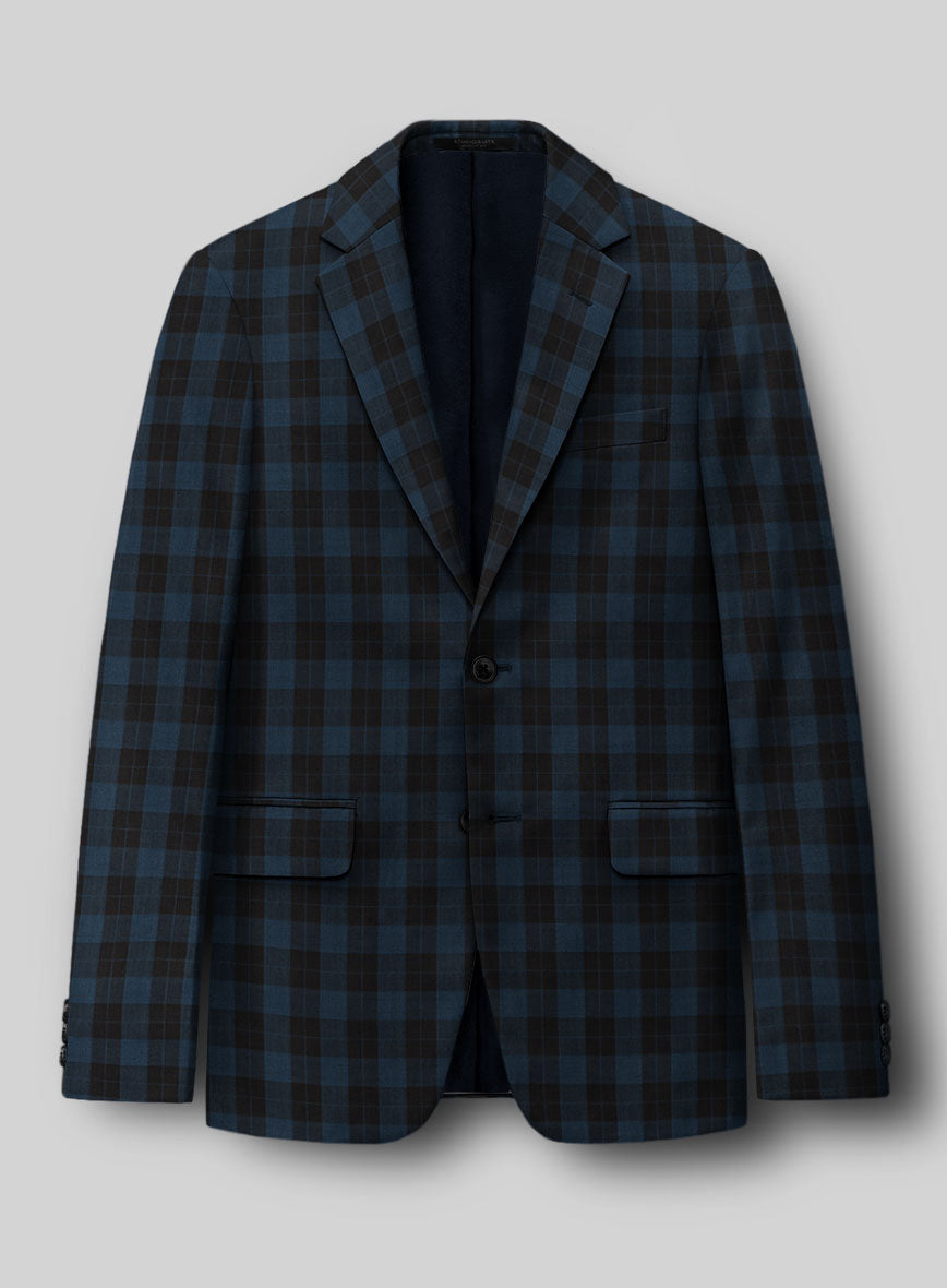 Napolean Oldo Blue Wool Jacket - StudioSuits