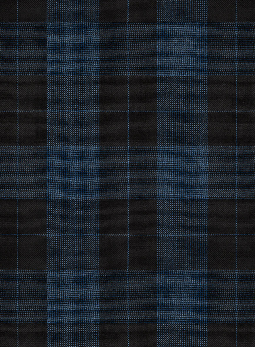 Napolean Oldo Blue Wool Pants - StudioSuits