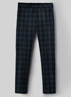 Napolean Oldo Blue Wool Pants - StudioSuits