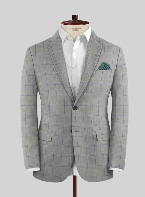 Napolean Pane Gray Wool Jacket - 42R