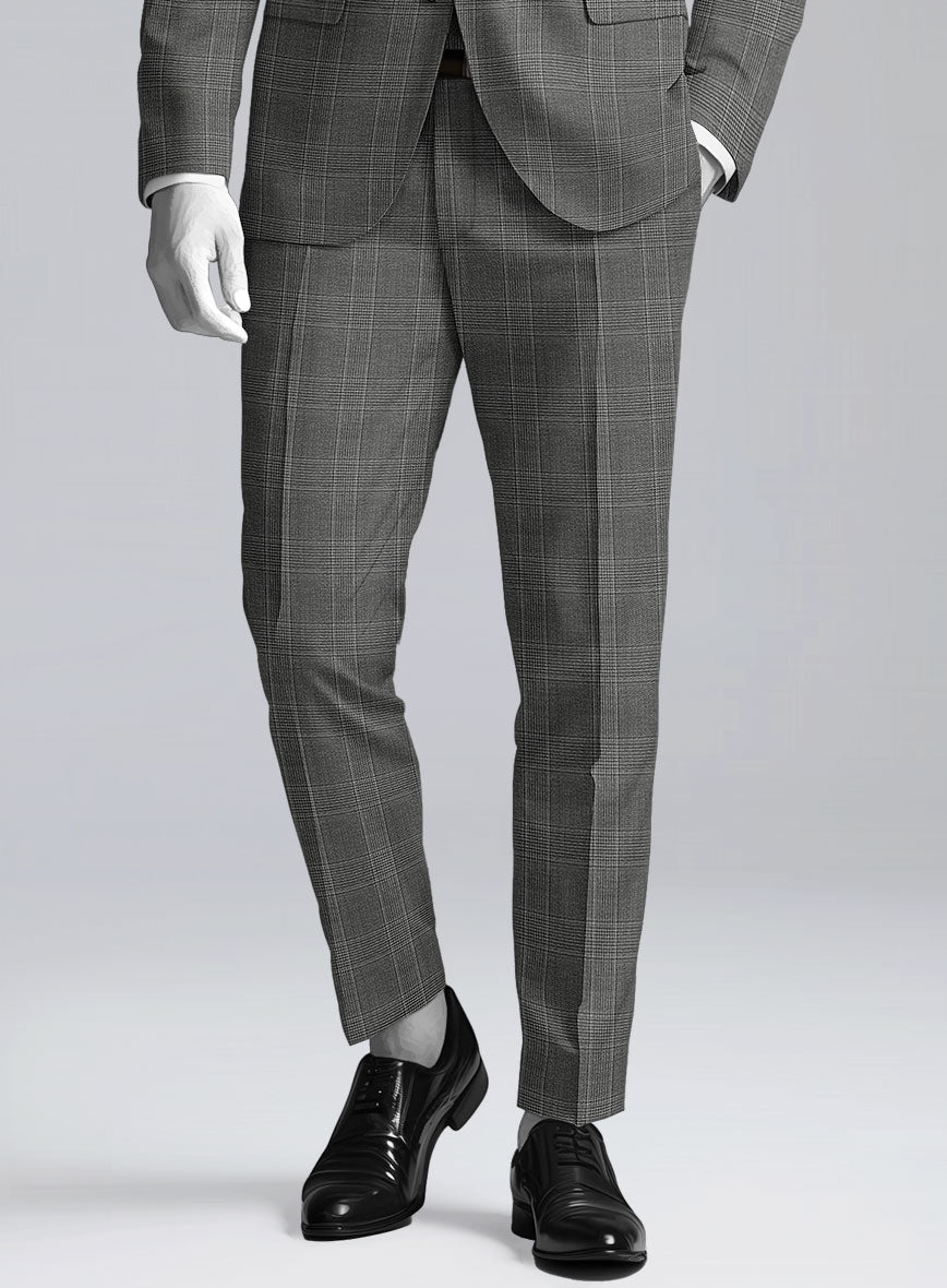 Napolean Porter Prince Of Wales Gray Wool Suit – StudioSuits