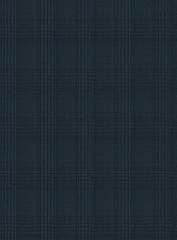 Napolean Preppy Teal Blue Check Jacket - StudioSuits