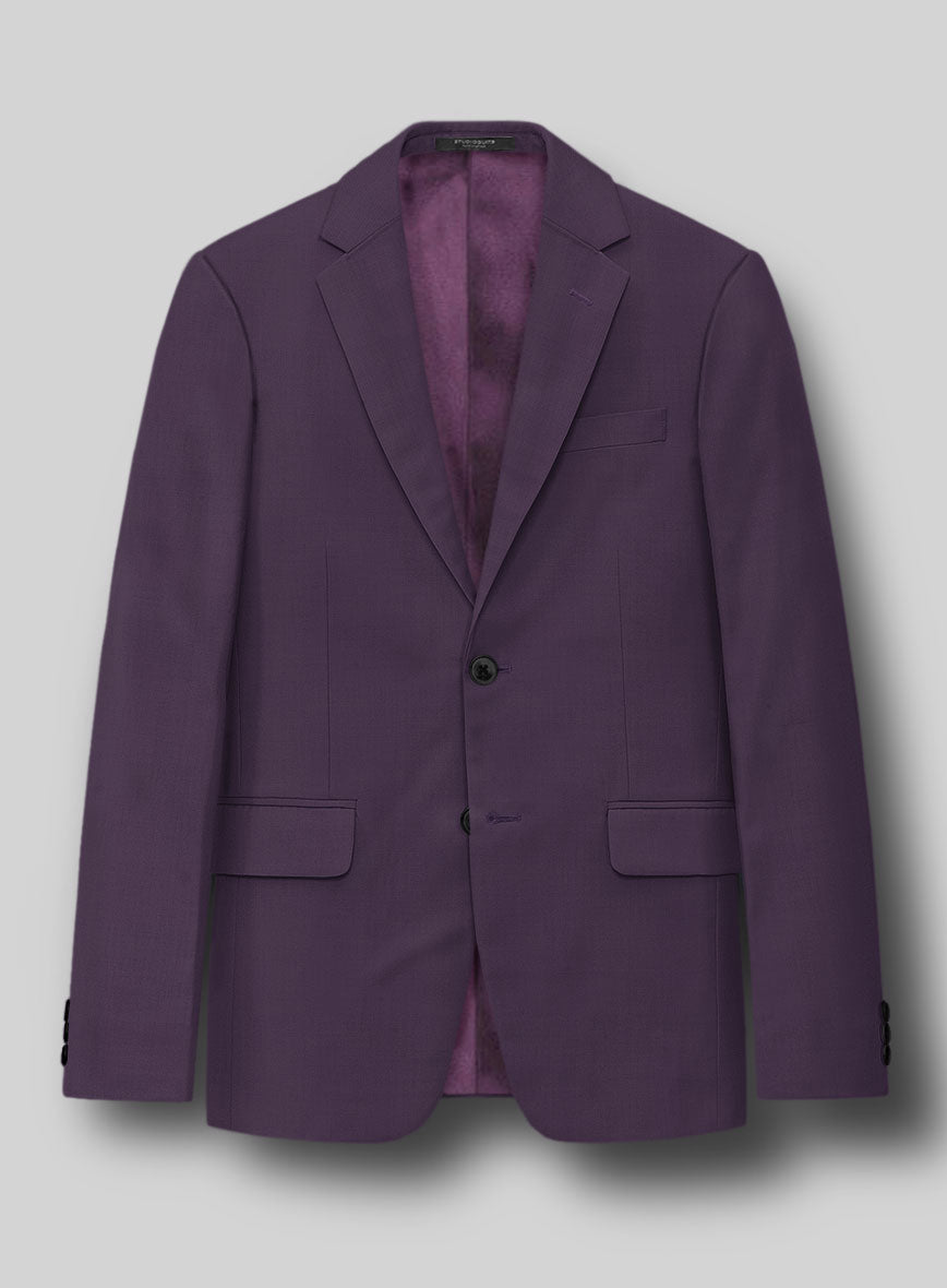 Napolean Purple Wool Jacket - StudioSuits