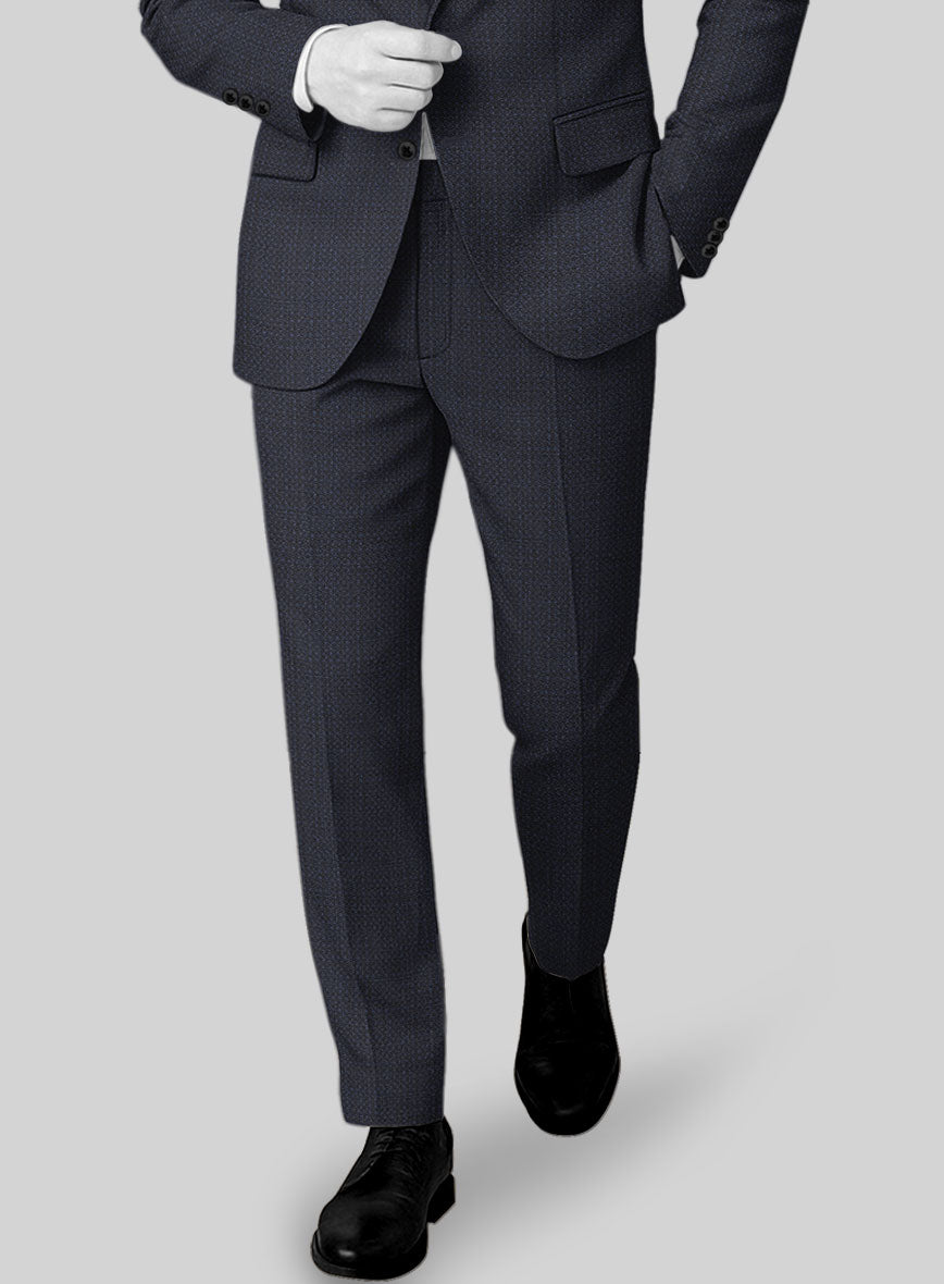 Napolean Retro Navy Wool Pants - StudioSuits