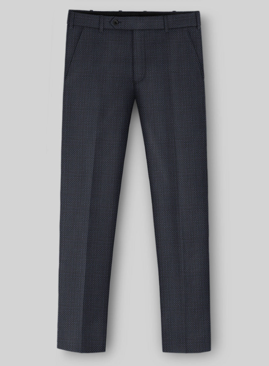 Napolean Retro Navy Wool Pants - StudioSuits