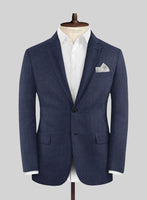 Napolean Ricci Brandy Blue Wool Jacket - StudioSuits
