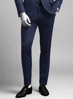 Napolean Ricci Brandy Blue Wool Pants - StudioSuits