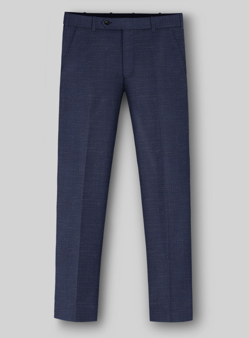 Napolean Ricci Brandy Blue Wool Pants - StudioSuits