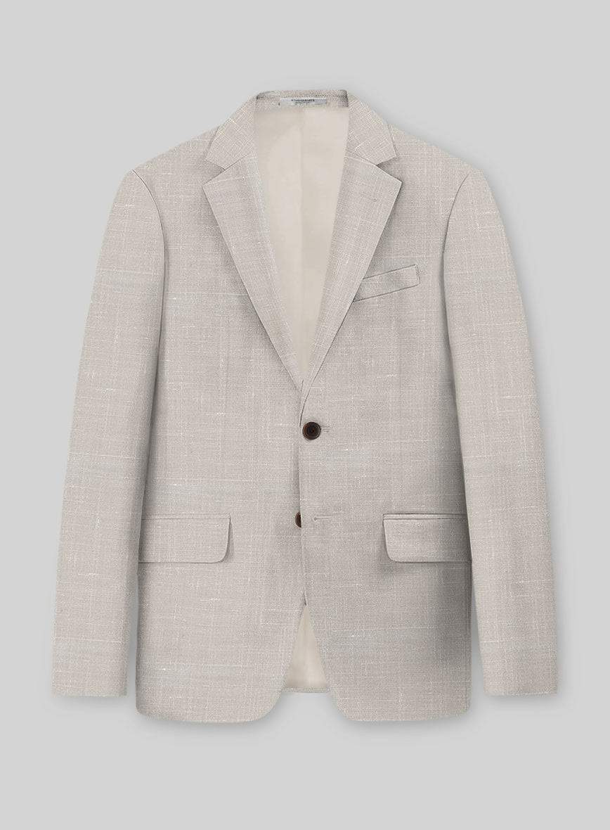 Napolean Ricci Muted Beige Wool Suit - StudioSuits