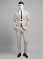 Napolean Ricci Muted Beige Wool Suit - StudioSuits