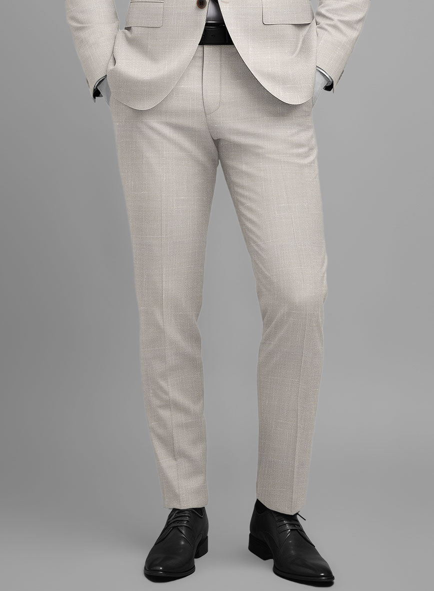 Napolean Ricci Muted Beige Wool Suit - StudioSuits