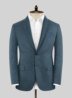 Napolean Ricci Rich Blue Wool Jacket - StudioSuits