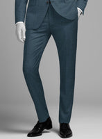 Napolean Ricci Rich Blue Wool Pants - StudioSuits