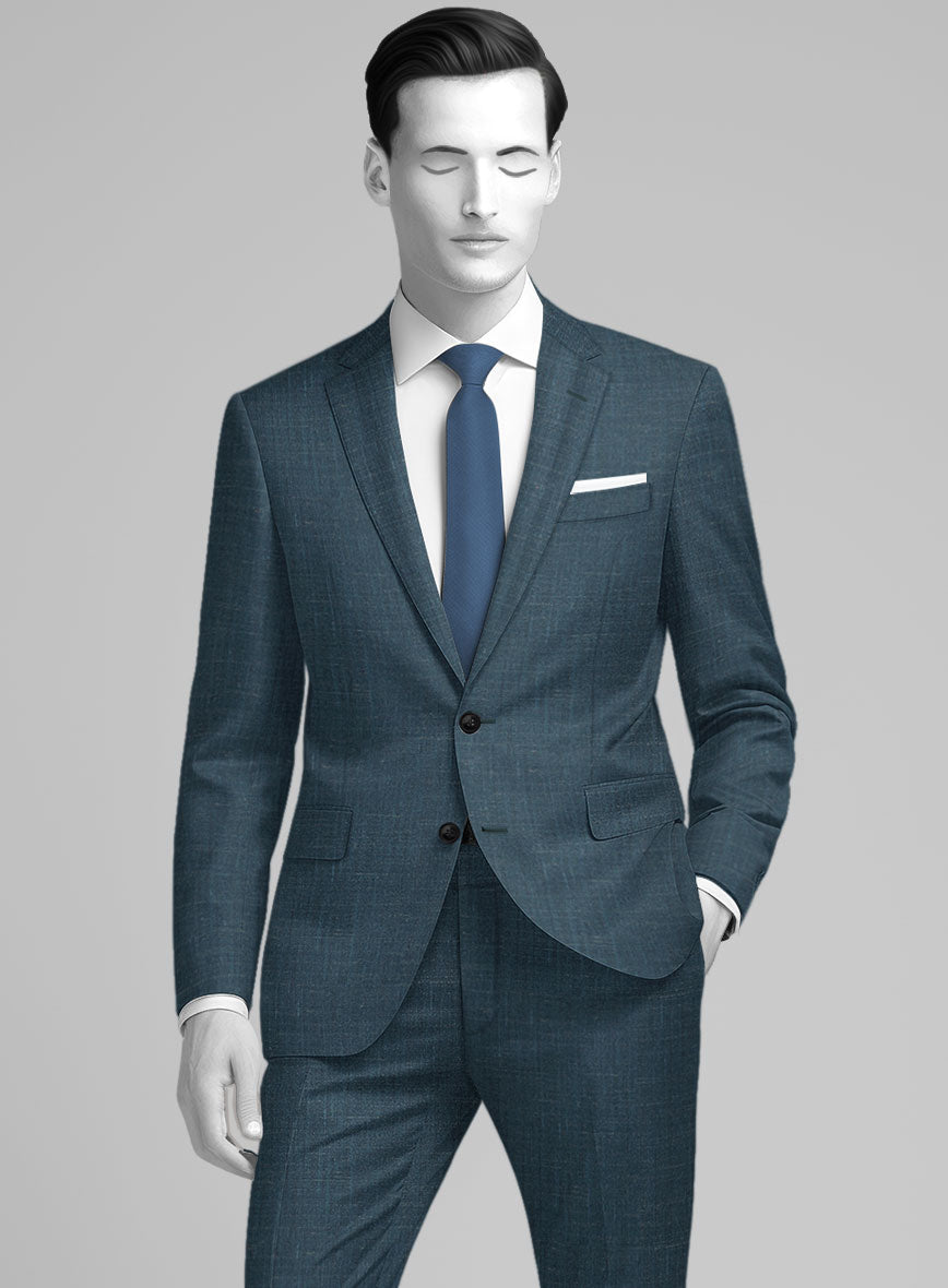 Napolean Ricci Rich Blue Wool Suit - StudioSuits
