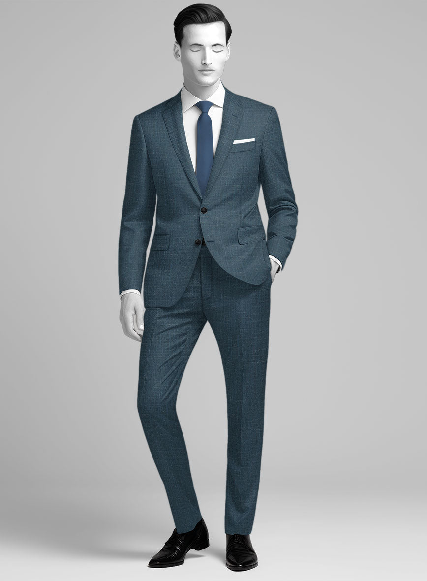 Napolean Ricci Rich Blue Wool Suit - StudioSuits