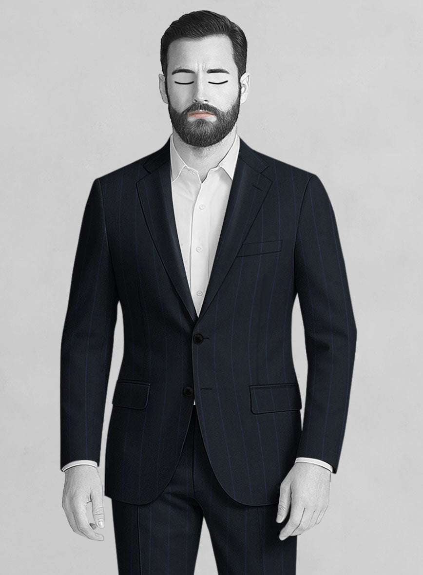 Napolean Rodrio Blue Wool Suit - StudioSuits