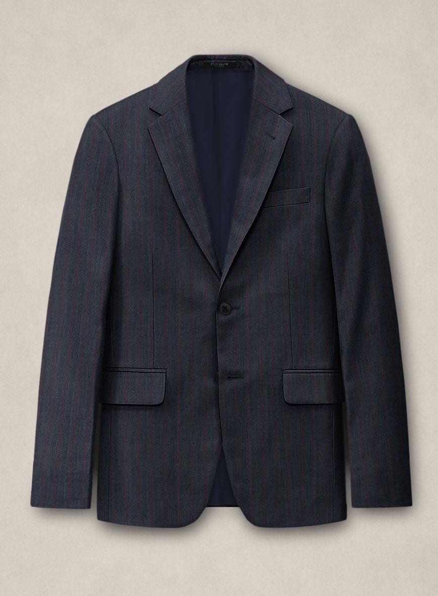 Napolean Rosano Stripe Navy wool Jacket