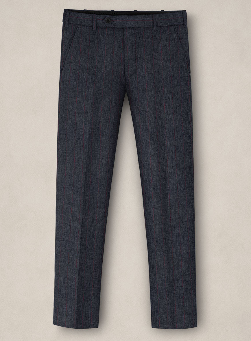 Napolean Rosano Stripe Navy wool Suit - StudioSuits