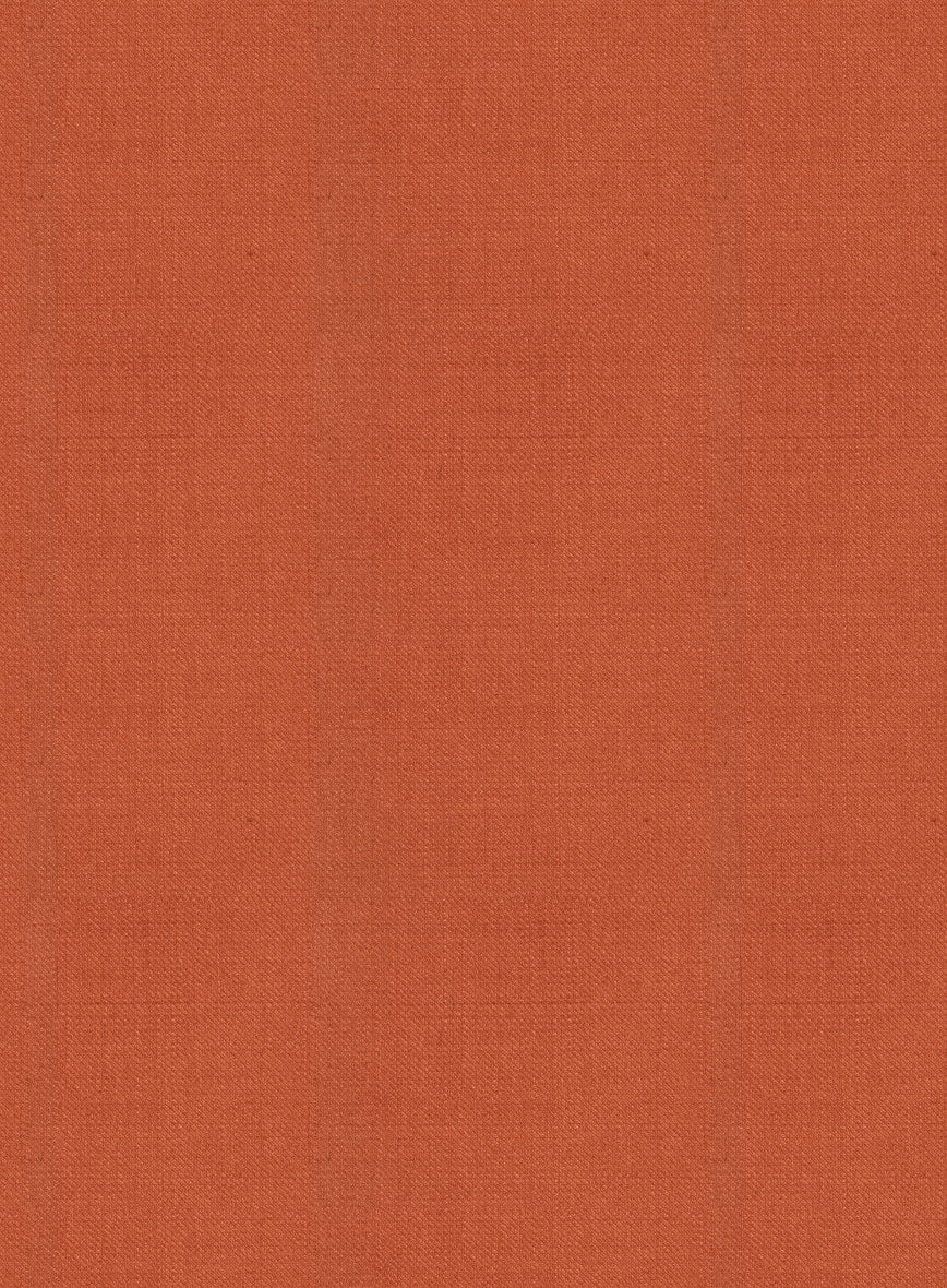 Napolean Runway Orange Wool Double Breasted Suit - StudioSuits
