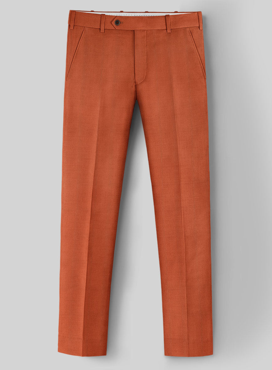 Napolean Runway Orange Wool Suit - StudioSuits