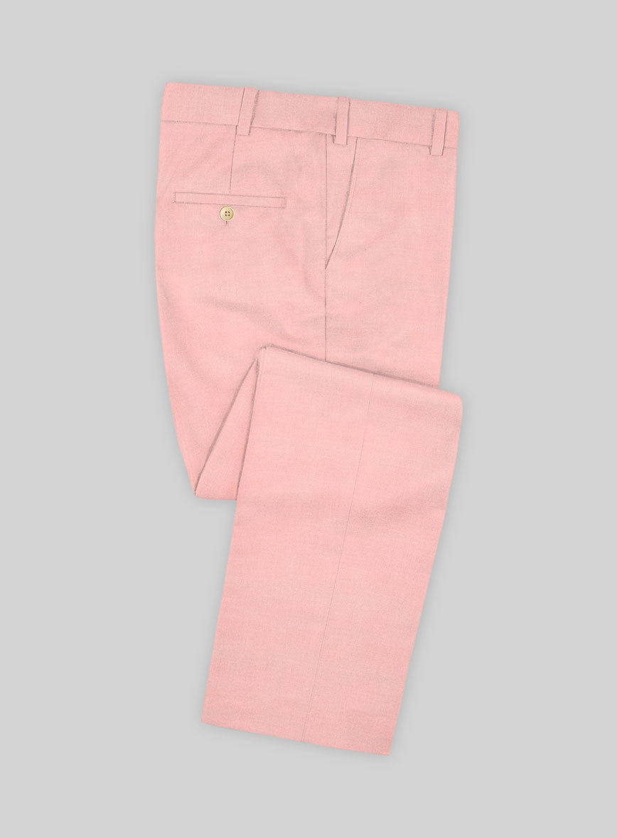 Napolean Runway Pink Wool Pants - StudioSuits