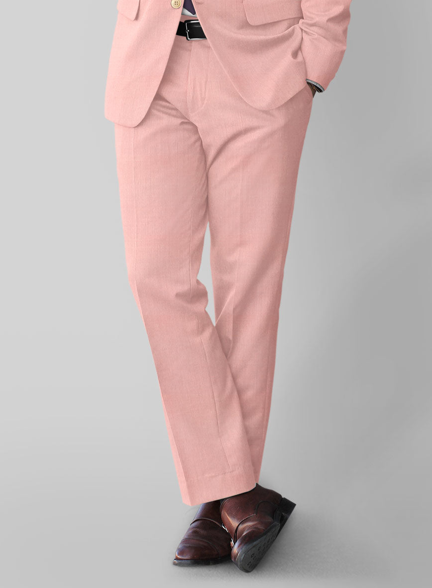 Napolean Runway Pink Wool Pants - StudioSuits