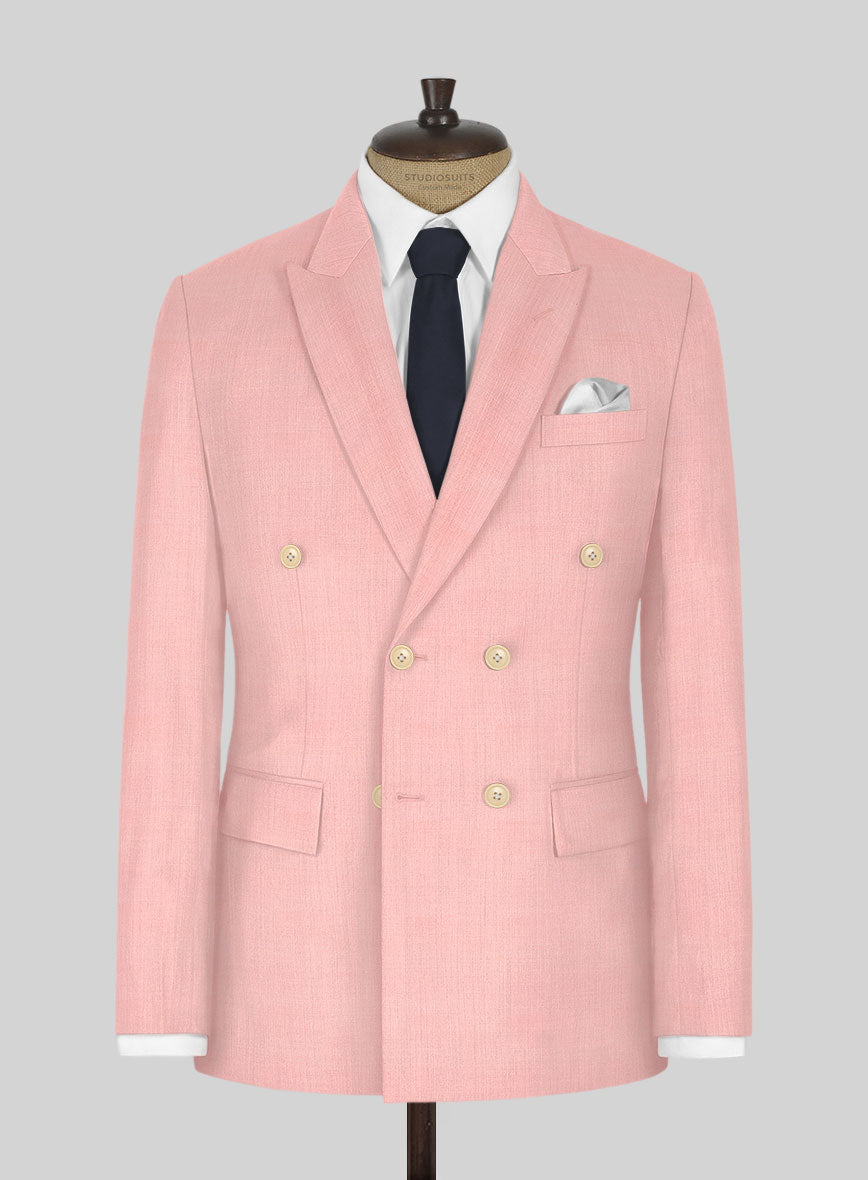 Napolean Runway Pink Wool Suit - StudioSuits