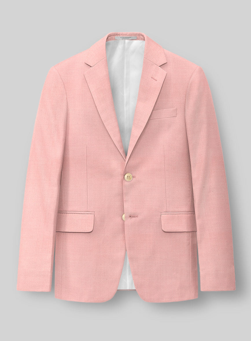 Napolean Runway Pink Wool Suit - StudioSuits