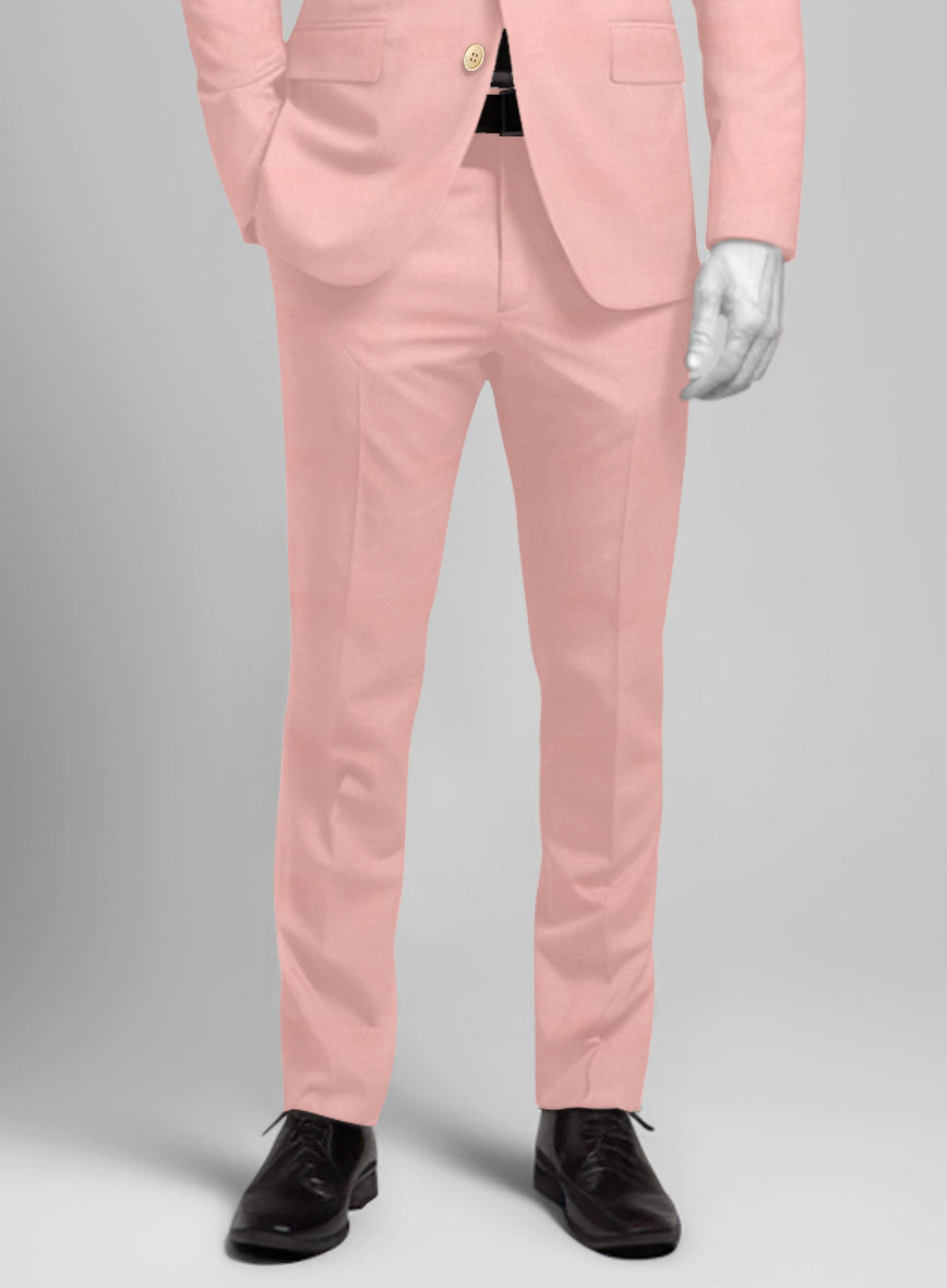 Napolean Runway Pink Wool Suit - StudioSuits