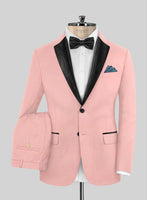Napolean Runway Pink Wool Tuxedo Suit - StudioSuits