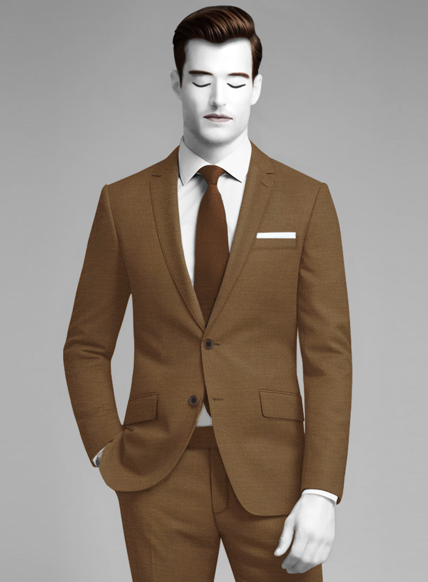 Napolean Rust Wool Suit - StudioSuits