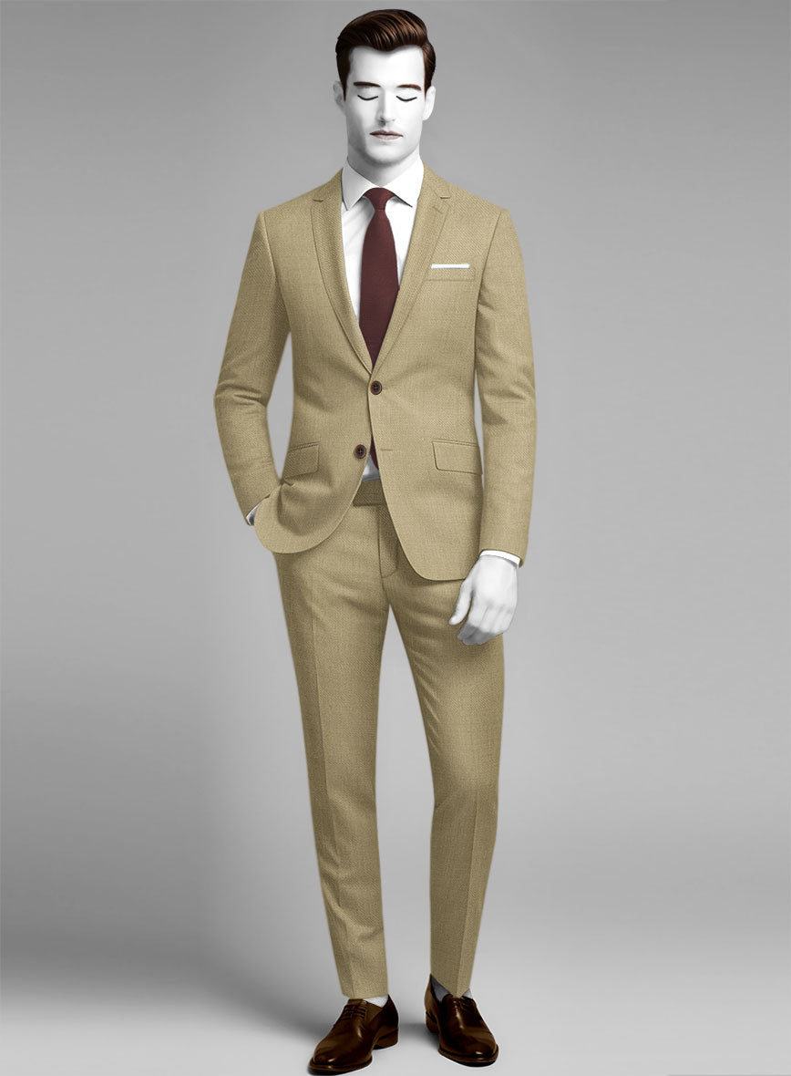 Napolean Sahara Khaki Wool Suit - StudioSuits