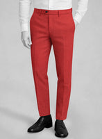 Napolean Sangue Red Wool Pants - StudioSuits