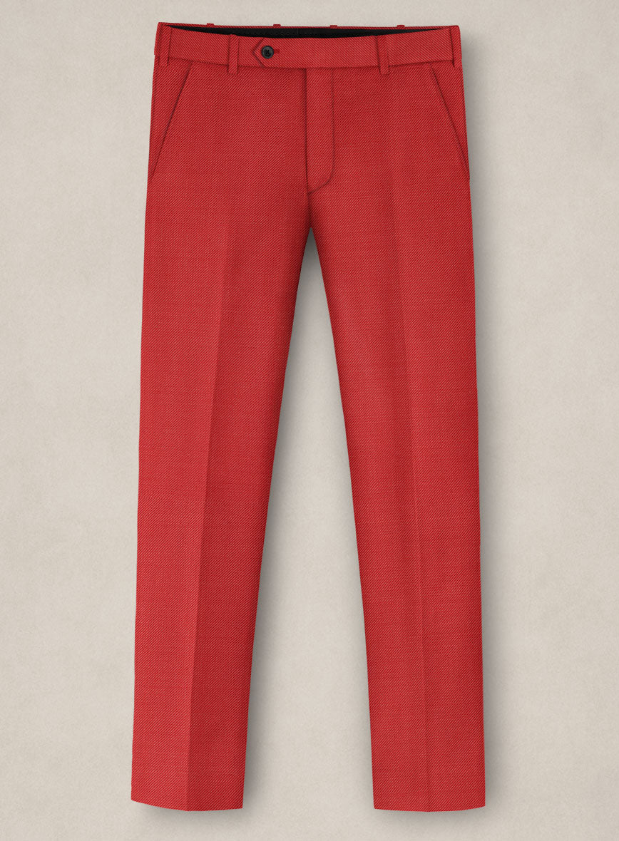 Napolean Sangue Red Wool Suit