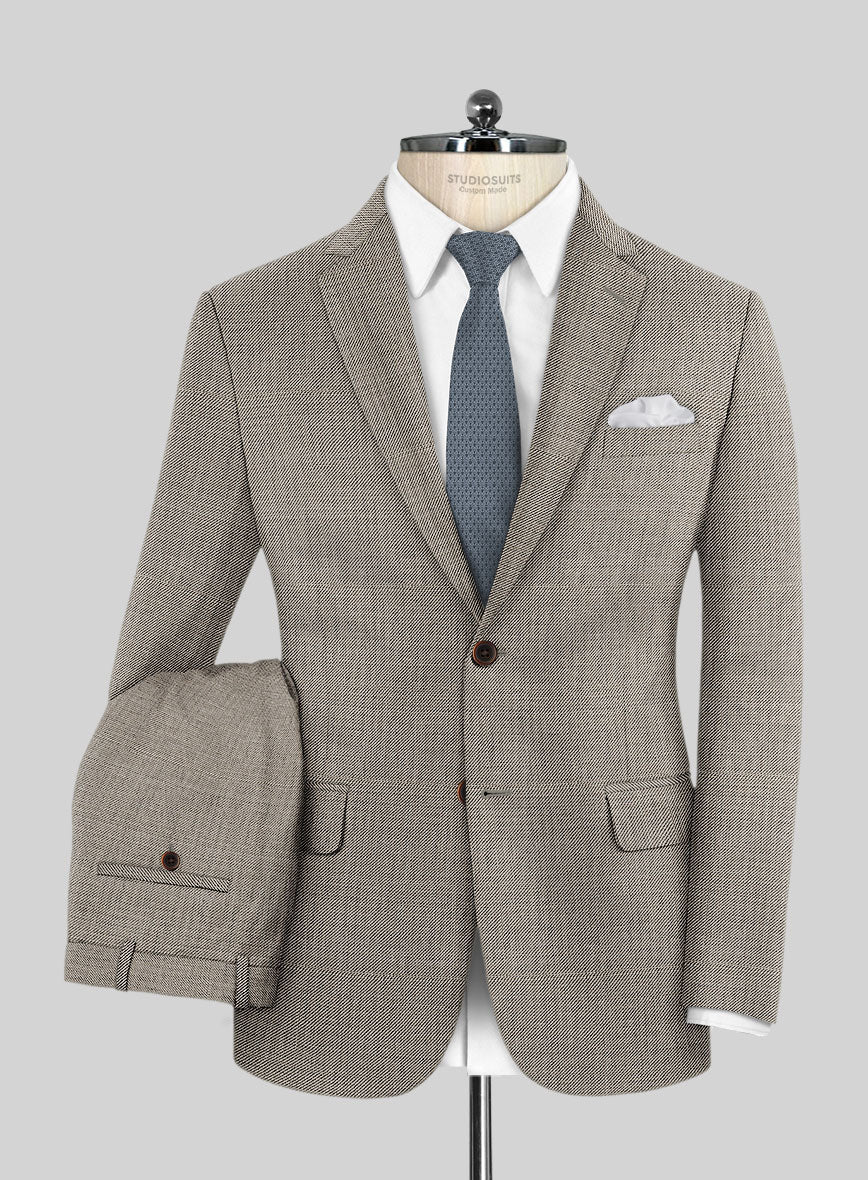 Milano Moda Men's 3-Button Elegant Wool-Feel Sharkskin Look Suit – 2-Piece (58025) – Sizes 38-56, Waist 32-50