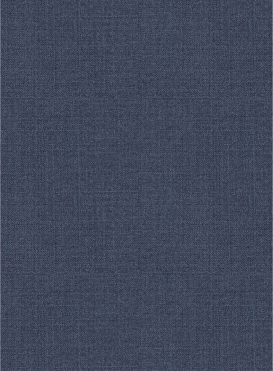 Napolean Slate Blue Wool Double Breasted Suit II - StudioSuits