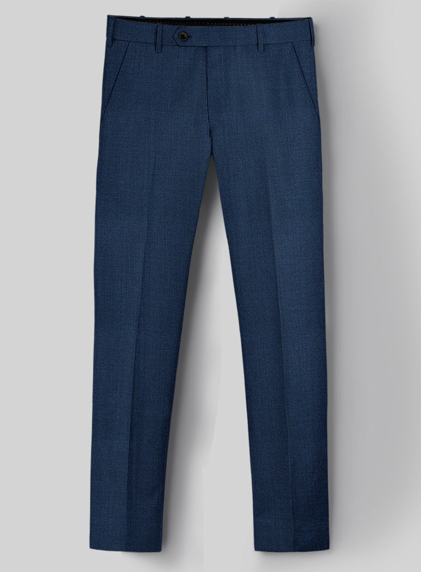 Napolean Spring Royal Blue Wool Pants - StudioSuits